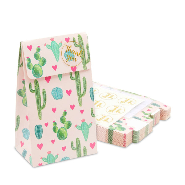 Cactus Goodie Bags for Fiesta Birthday Party Favors (Pink, 24 Pack) - image 1