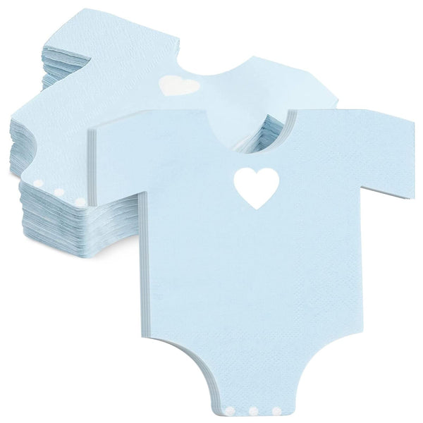 Baby Shower Pajama Theme Napkins (Blue, 50-Pack) - image 1