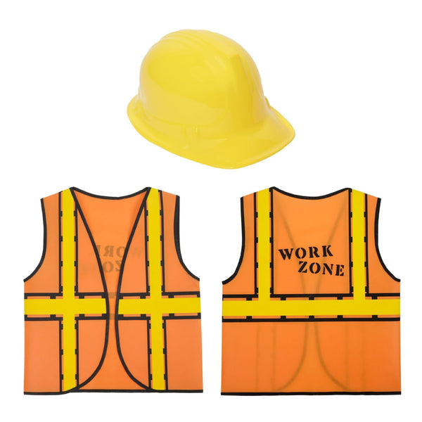 BLUE PANDA Construction Hats Costume Kit - One Size Fits Most, Multicolor, 6-Pack - Construction Vests & Hard Hats for Birthday Parties & Classroom Activities - image 1