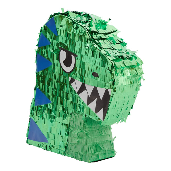 BLUE PANDA Dinosaur Pinata - 11.7 x 3 x 15.7 In, Green - T Rex Pinata for Boys 3 Yr Old Birthday Party & Foil Construction Party Supply - image 1