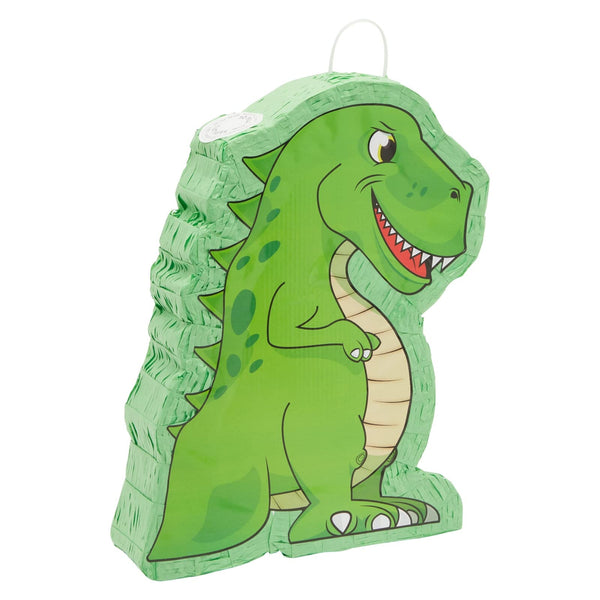 BLUE PANDA Dinosaur Pinata for Dinosaur Birthday Decor - Easy-Fill Opening & Hanging Party Decoration - Boys Pinata for Birthday Celebration - Small, Green, 12 x 15.5 x 3 in - image 1