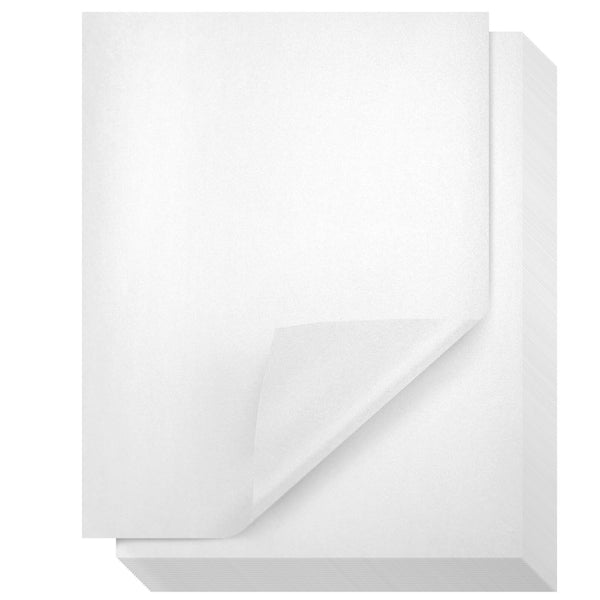 Metallic Shimmer Paper Sheets - White, 8.5 x 11 In, 110 GSM, 96 Sheets, Double-Sided - Invitations & Crafts, Printer-Friendly, Scrapbooking & DIY Projects - image 1