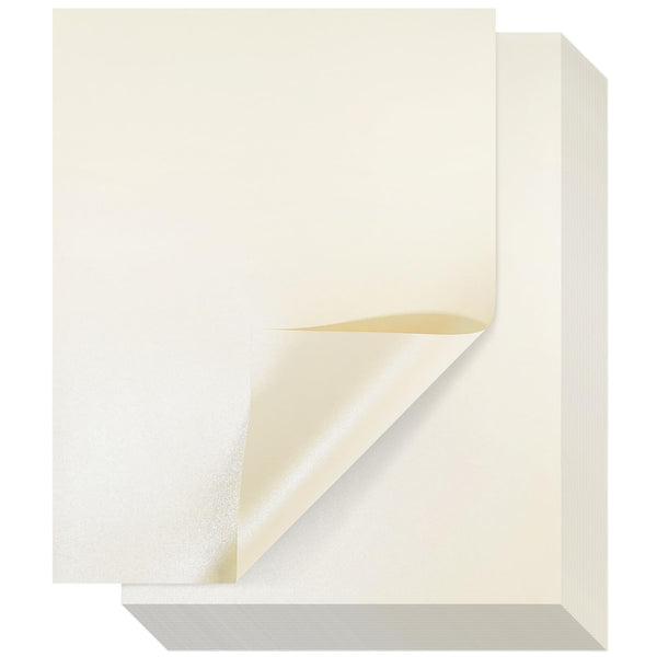 Best Paper Greetings Champagne Pearl Cardstock - 8.5 x 11 In, Double-Sided Ivory Metallic, 96 Sheets - Laser Printer Compatible - Elegant Laser Paper & Wedding Paper for Printing - image 1