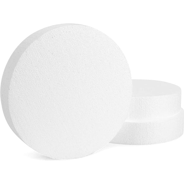 Bright Creations White Floral Foam Discs - 10 x 2 In, 3-Pack - Bright Foam Circles for DIY Crafts & Art Projects - image 1