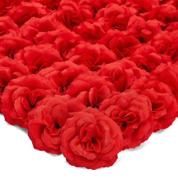 Bright Creations Red Flowers for Centerpieces - 50 Count, 3-Inch Stemless Silk Flower Heads, Red - Bulk Faux & Artificial Roses for Decoration - DIY Crafts & Wedding Decor - image 1