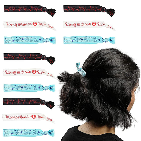 Zodaca Elastic Hair Ties - No-Damage Healthcare Elastics - Thank You Nurses Hair Ties Bulk for Labor & Delivery - Multi-Color, Pack of 30 - image 1