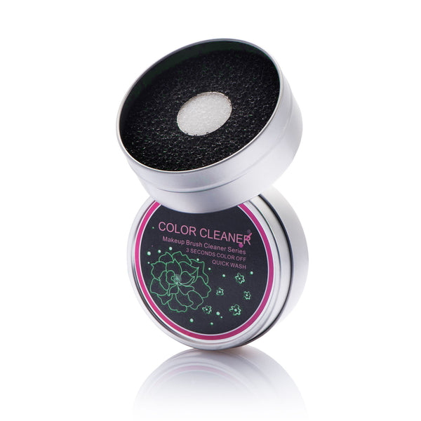 Zodaca Makeup Cosmetic Brush Cleaner Sponge Tool Remover Clean Eye Shadow Eyeliner Color Switch Iron Box - image 1