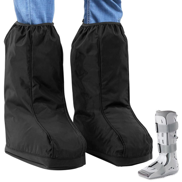 IMPRESA 2 Pack Walking Boot Cover for Foot & Ankle Brace – Medical Boot Shoe Protectors for Rain & Winter Weather – Water-Resistant Cast Cover for Foot Brace & Orthopedic Shoes – Med/Large – Unisex - image 1