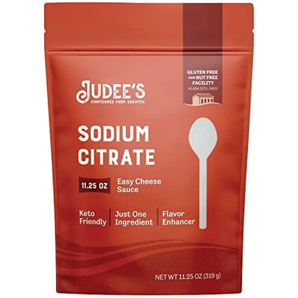 Judee's Gluten Free Sodium Citrate Powder - Cheese Sauce & Fondue Emulsifier - Molecular Gastronomy & Culinary, Sodium Citrate for Cooking - 11.25 Oz - image 1