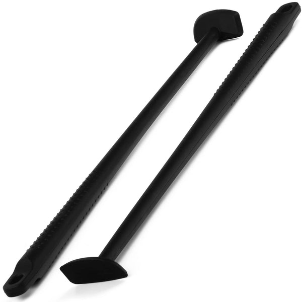 IMPRESA Silicone Blender Spatula & Jar Scraper - Extra Long Reach Blender Spatula - Under-Blade Food Processor Scraper - 14 Inch, Pack of 2, Black - image 1