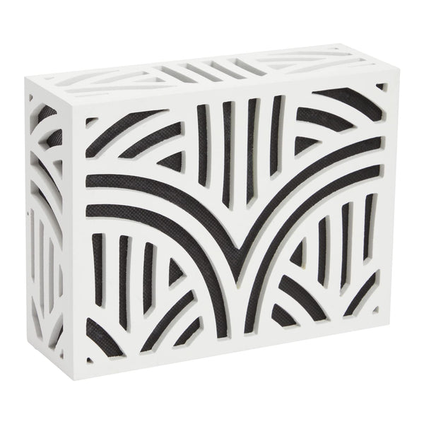 Okuna Outpost Wood Doorbell Chime Cover Box Only - Corinthian Style Pattern - Doorbell Cover Box Only - White (8 x 6 x 3 In) - image 1