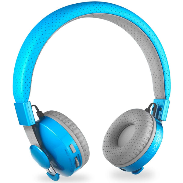 LilGadgets Bluetooth Headphones - Ages 4+ - On-Ear, Blue - Volume-Limited Kids Headphones for School with SharePort Tech & Mic - SoftTouch Padding, 12 Hr Playtime - image 1