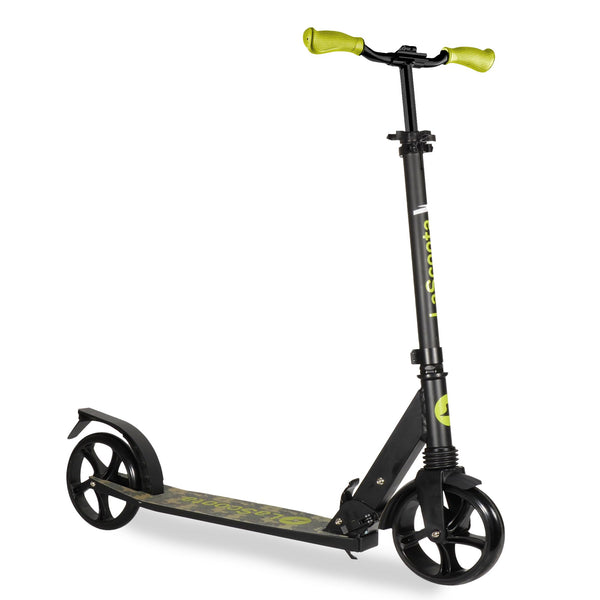 Lascoota Foldable Kick Scooter for Adults & Teens - Army Camo, 220 Lb Capacity - Commuter Kick Scooter with Suspension & Hand Brake, Large Wide Wheels & Adjustable Handlebars - image 1