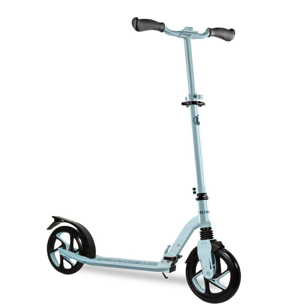 Lascoota Adult Kick Scooter - Vintage Blue, 264-lb Capacity - Foldable Commute Scooter for Adults & Teens - Adjustable Handlebars & Front Suspension - Textured Deck & Durable Wheels - image 1