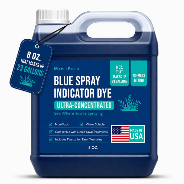 Maplefield Blue Spray Indicator Dye - 8 oz Bottle with Pipette - Lawn Dye for Sprayers & Spray Pattern Indicator - image 1
