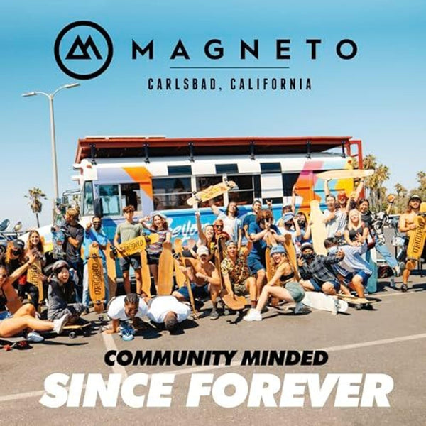 Magneto Bamboo Longboard Kicktail Cruiser Skateboard - 70mm 80A Wheels & Gravity-Cast Trucks - Maple Core & Bamboo Veneer Deck - Kicktail for Carving & Downhill - 44 in x 9 in, Blue - image 1