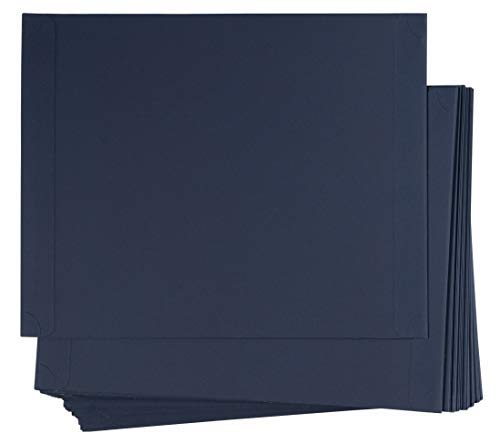Certificate Holders Single-Sided - 48-Pack - 8.5 x 11 in Navy Blue - Heavyweight 300 GSM Paper - Corner Slots for Secure Display - Certificate Folder & Diploma Cover - image 1