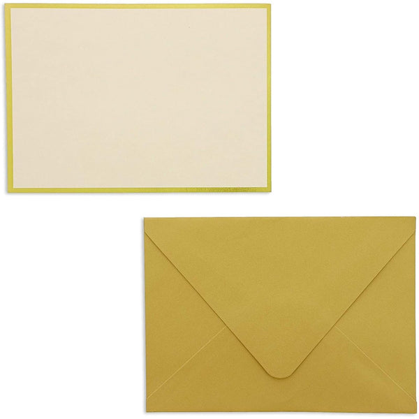 Blank Card Envelope Set - 48 Pack, 4 x 6 In, Gold Foil Border - Thank You Note Cards & Invitation Envelopes, 180 GSM Cardstock - image 1