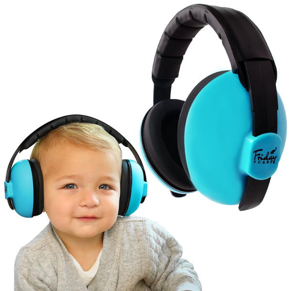 Friday 7Care Baby Headphones - Baby Ear Protection, Noise Cancelling Headphones with Adjustable Headband for Ages 0-24 Months, Blue - image 1