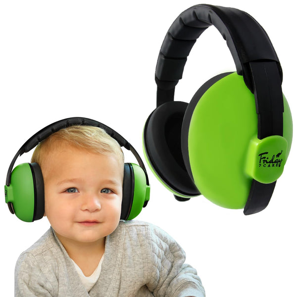 Friday 7Care Baby Ear Protection Noise Cancelling Headphones for Ages 0-24 Months, Green - image 1