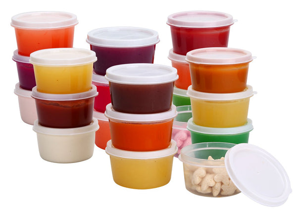 Greenco Small Food Storage Containers - 20 pcs | Plastic Food Containers with Lids | Deli Containers | Meal Prep Container | Pantry, Fridge, Kitchen Organization | Cereal, Spices, Snack Containers - image 1