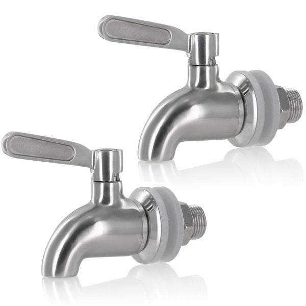 Estilo Stainless Steel Beverage Replacement, 2 Pack Drink Spout | Tower Jug, Carafe, Dispenser Spigot | Hot&Cold Milk, Water, Pumpkin Juice, Lemonade, Sangria, Mimosa - image 1