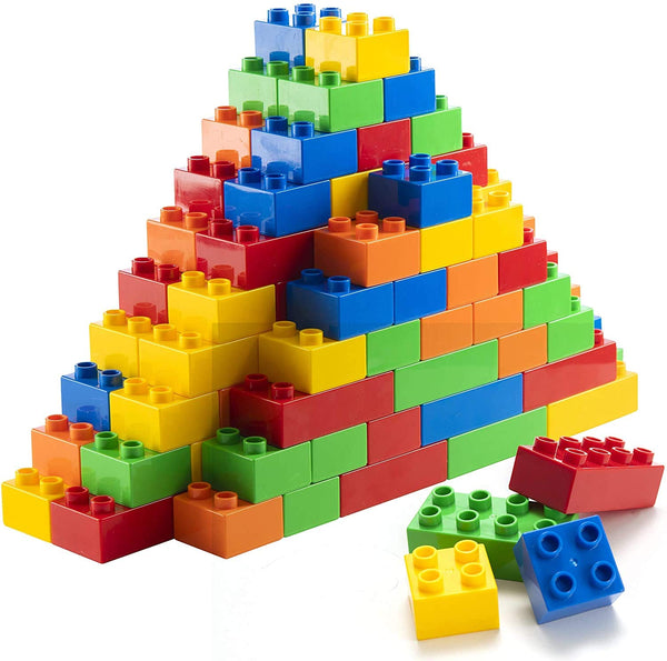 PREXTEX 150-Piece Building Blocks Set for Kids - 5-Color Building Bricks for Toddler Development, Creativity, and Motor Skills - Toys for Boys and Girls - Compatible with Major Brands - image 1