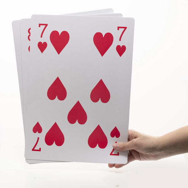 PREXTEX Jumbo Playing Cards Full Deck Huge Poker Index Giant Playing Cards Fun for All Ages! - s - Size 8.5 x 11 Inches - image 1
