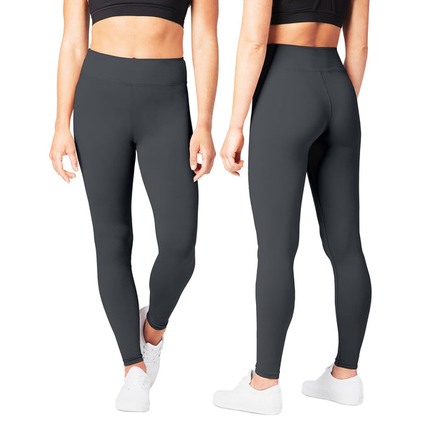 SATINA High Waisted Leggings for Women - Capri, Full Length, Fleece and with Pockets Women's Leggings - New Charcoal Grey - image 1