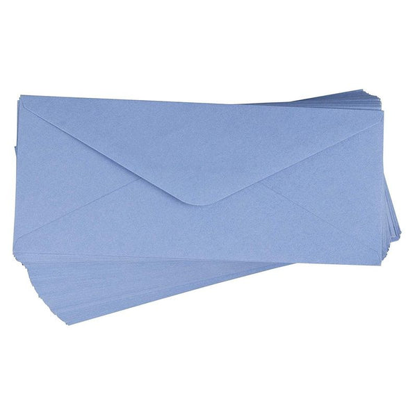 96 Pack #10 Business Envelopes in Bulk for Letter Mailing, 4 1/8 x 9 1/2 Inches, Light Blue