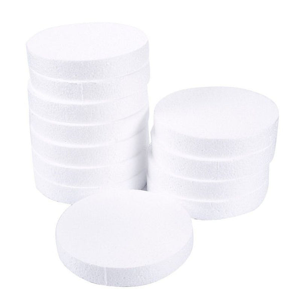 Foam Circles, Arts and Crafts Supplies (6 x 6 x 1 in, 12-Pack)