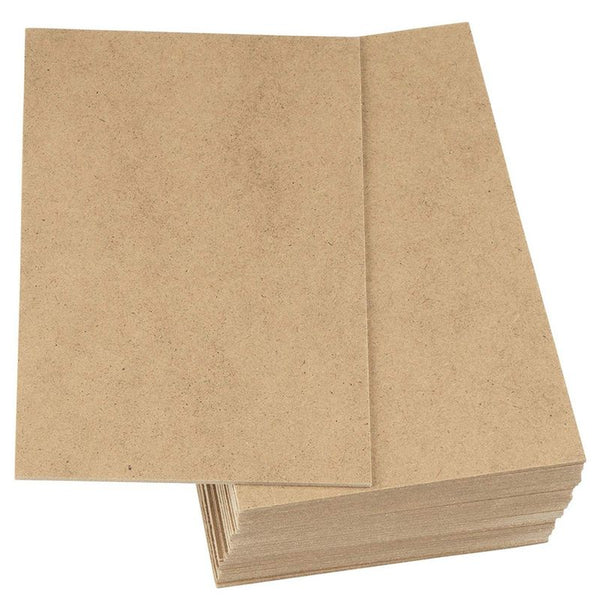 MDF Wood Board, Medium Density Fibreboard, Hardwood Board (6 x 8 x 0.0785 in, Brown, 30 Pack)