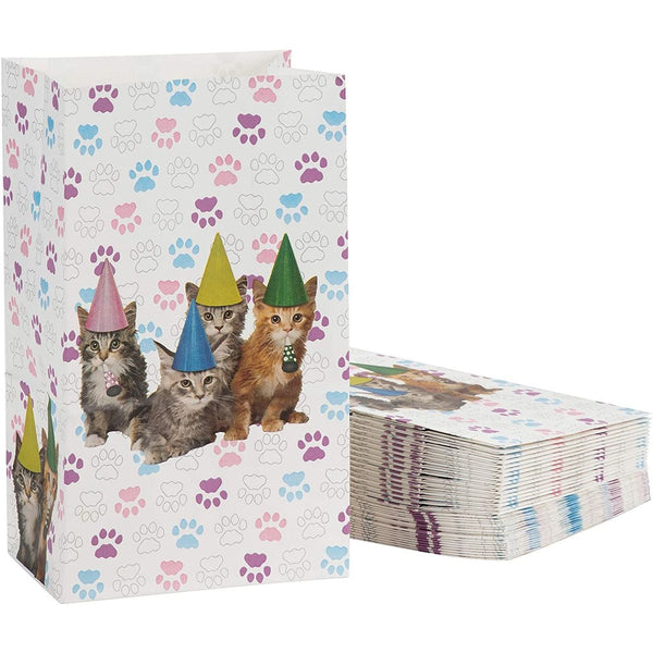 Cat Party Favor Bags for Kids Birthday Party (36 Pack)